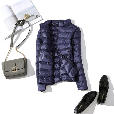 Ultraleichte, wasserdichte Herbstjacke aus Entendaunen für Damen – warm und stilvoll