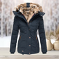 Exklusive, flauschige Winterjacke für Damen