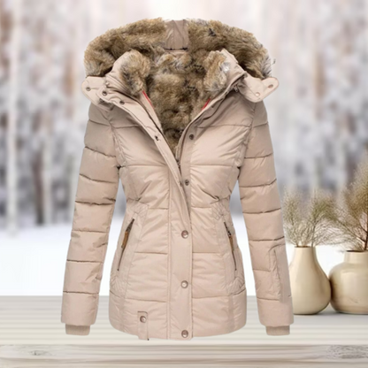 Exklusive, flauschige Winterjacke für Damen