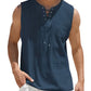 Ärmelloses Tanktop mit Schnürung & Brusttasche