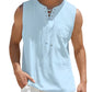 Ärmelloses Tanktop mit Schnürung & Brusttasche