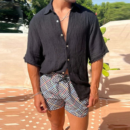 Anton - Beiges Freizeithemd