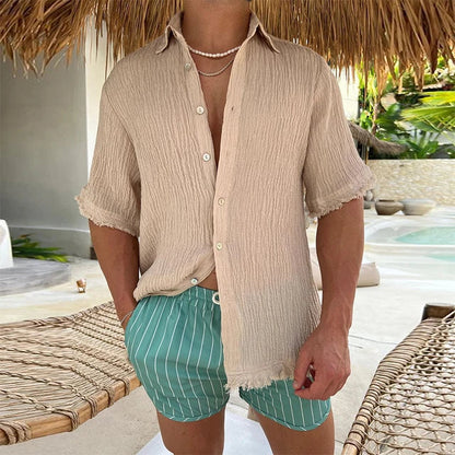 Anton - Beiges Freizeithemd