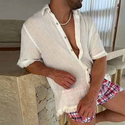 Anton - Beiges Freizeithemd