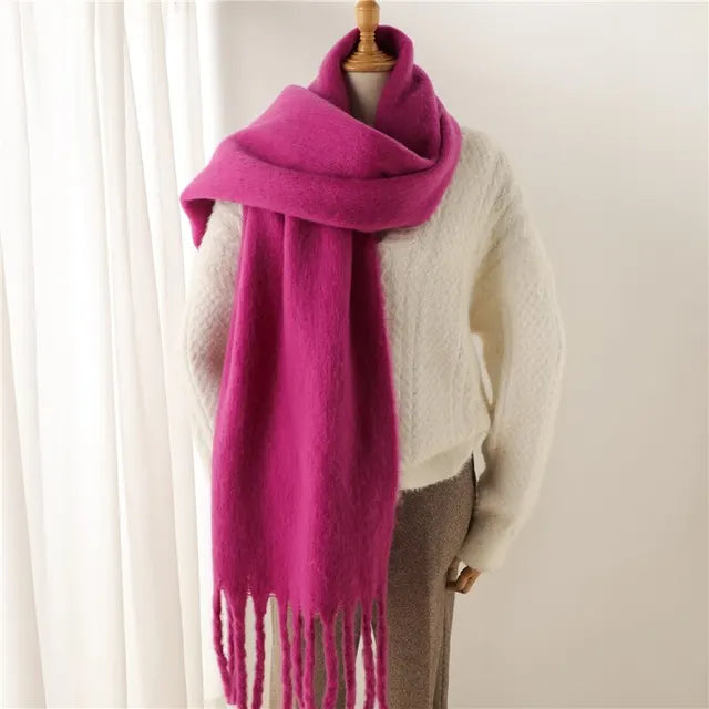Lizz -  Einfarbiger Pashmina-Schal