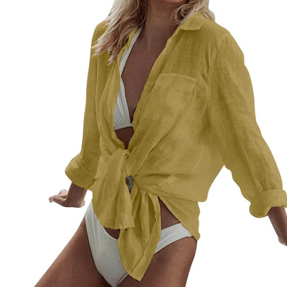 Celeste - Himmelblaues Wickelhemd