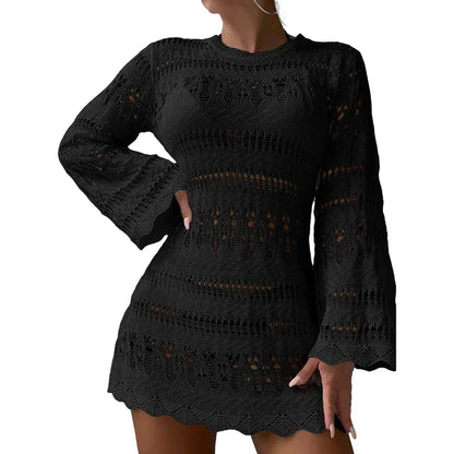 Sophie - Weißes Häkel-Strandkleid