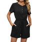 Helen - Kurzärmeliger Jumpsuit
