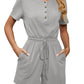 Helen - Kurzärmeliger Jumpsuit