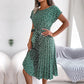 Clara - Blaues Blütenmuster Sommerkleid