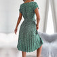 Clara - Blaues Blütenmuster Sommerkleid