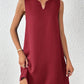 Anna - Blaues V-Ausschnitt Sommerkleid