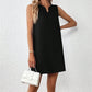 Anna - Blaues V-Ausschnitt Sommerkleid