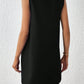 Anna - Blaues V-Ausschnitt Sommerkleid
