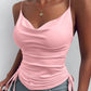 Bianca - Weißes Satin-Trägertop