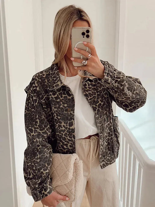 Trendige Leopardenmuster Jacken für Herbst & Winter Styles