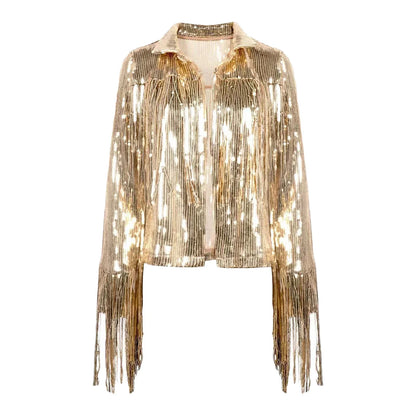 Zennie | glitzernde langärmelige jacken