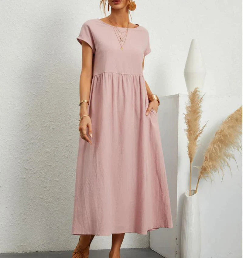 BENTE | ELEGANTES KLEID MIT TASCHEN