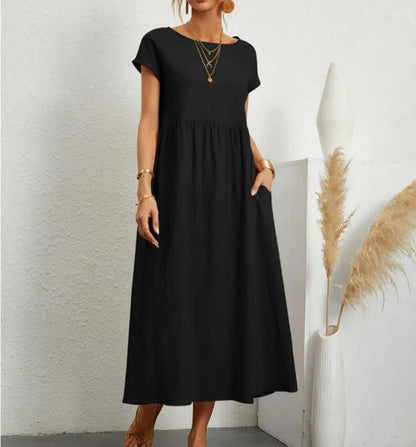 BENTE | ELEGANTES KLEID MIT TASCHEN