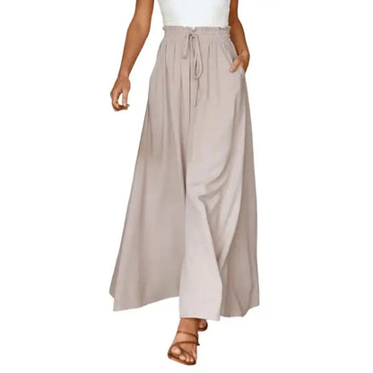 Helena - Cremefarbene Marlene-Hose