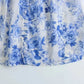 Katharina - Damen Bluse im Vintage-Stil mit halbtransparentem, bedrucktem Design, gerüschten Details und Kordelzug