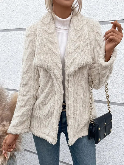 Jacken für elegante Frauen in weichem Fleece-Material