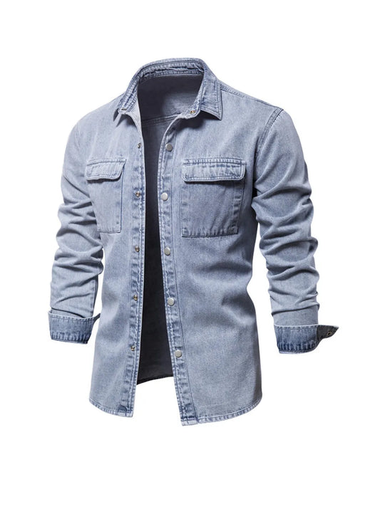 Rolf - Herren Denim Hemd