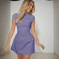 Zoë - Schwarzes Flügelärmel Minikleid