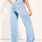 Blaue Weitgeschnittene Jeans - Elena