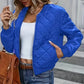 Bomberjacke mit Argyle-Muster für Frauen