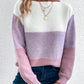 Block-Pullover in Violett für Frauen