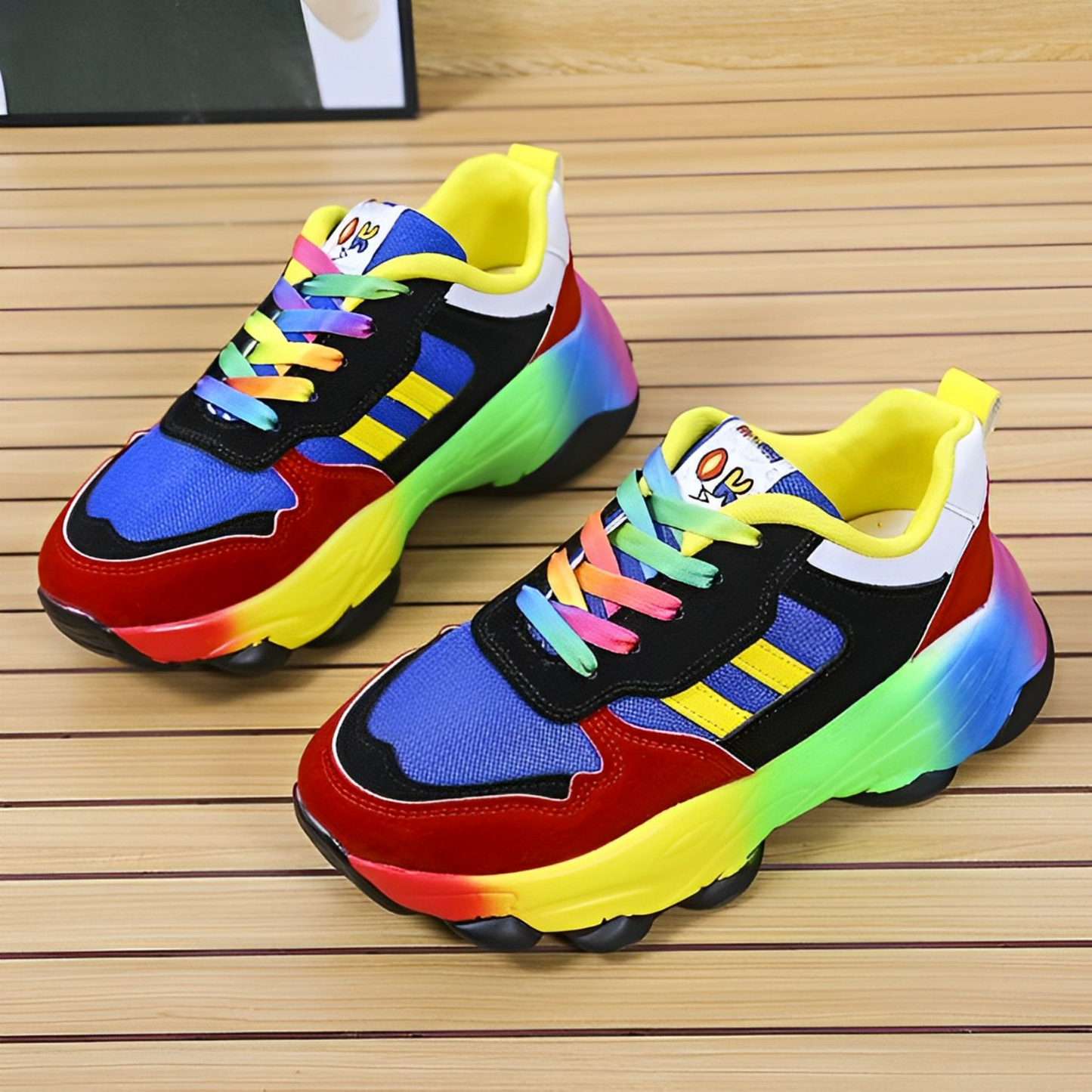 Iris™ Mehrfarbige Orthopädische Laufschuhe In Regenbogenfarben