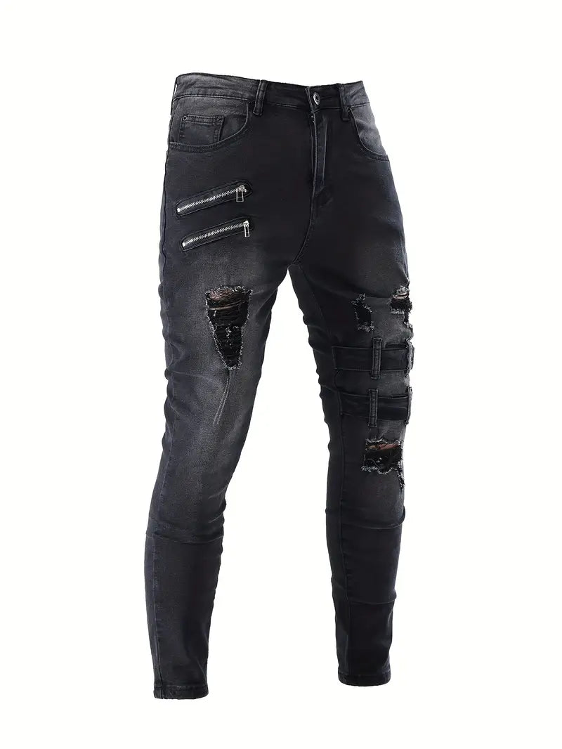 Mason – lässige bikerjeans für herren