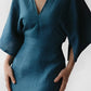 Clara | Schickes Leinenkleid