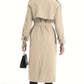 Damen-Trenchcoat mit zweireihigem Verschluss