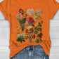 Lorelei - Vintage Blumen Print Damen-T-Shirt