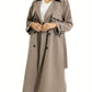 Damen-Trenchcoat mit zweireihigem Verschluss