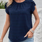 Dunkelblaue Bluse mit Raffungen - Mila