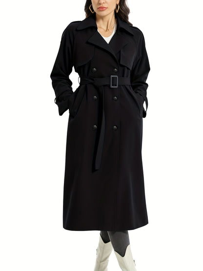 Damen-Trenchcoat mit zweireihigem Verschluss