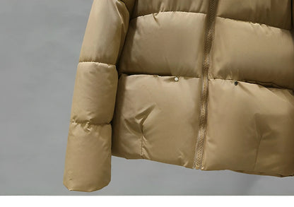 Warmer Frauen-Wintermantel 2024: Eleganter Puffermantel Trend