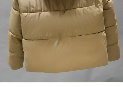 Warmer Frauen-Wintermantel 2024: Eleganter Puffermantel Trend