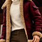 Herren camel stilvolle fliegende lederjacke