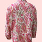 Bluse mit Paisley -Druck und Langarm