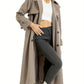 Damen-Trenchcoat mit zweireihigem Verschluss