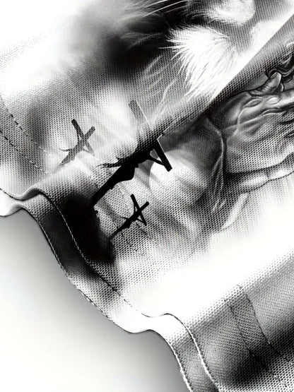 John – bequemes grafik-t-shirt für männer