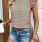 Beigefarbenes Muster-Shirt - Sofia