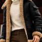 Herren camel stilvolle fliegende lederjacke