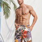 Badeshorts mit Blattmuster - Lukas