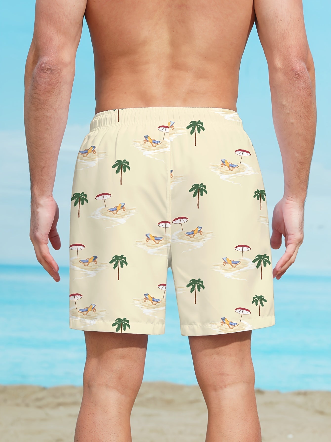 Strandshorts mit Palmenmuster - Tom