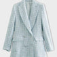 Greta - karierter tweed-blazer